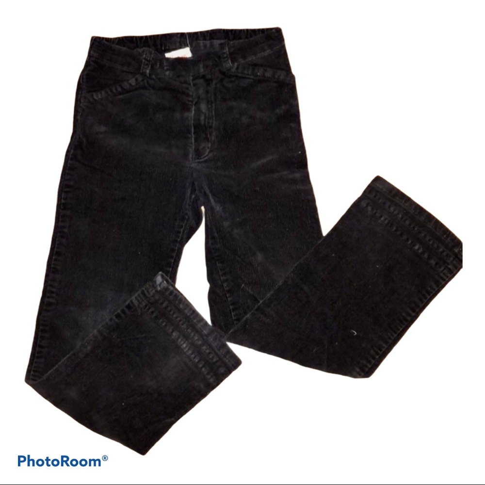 Black corduroy toddler pants